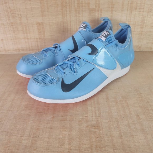 Nike Zoom Pole Vault Elite Track & Field Spikes Blue White Red Mens Size 14 - Picture 3 of 11